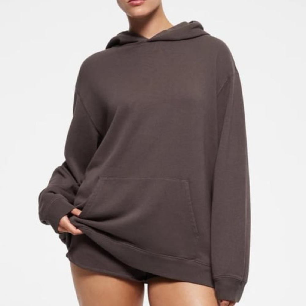 SKIMS Lounge Set- Oversized Hoodie and Jogger- limited addition Iron color